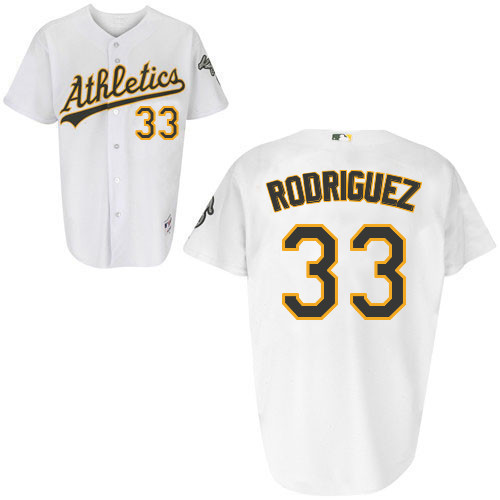 Fernando Rodriguez #33 Youth Baseball Jersey-Oakland Athletics Authentic Home White Cool Base MLB Jersey